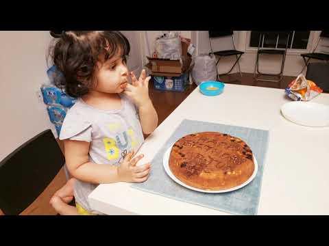 Sreshta made a cake for her big brother Arjun!!