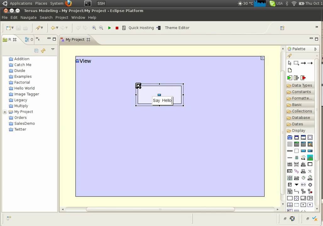 Tersus Hello World Example