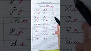 Cursive Writing a to z | Cursive abcd | Cursive Handwriting | Cursive Writing abcd | Capital &amp; Small