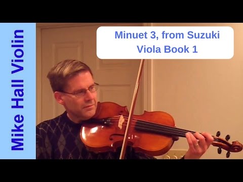 Minuet 3 - #17 from Suzuki Viola Book 1