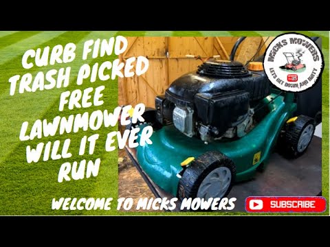 Curb Find Trash Picked  Free Lawn Mower - Will It Run