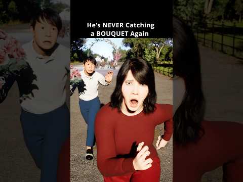 He’s NEVER Catching a BOUQUET Again #shortsfeed #funny #story