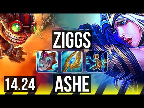 ZIGGS & Nami vs ASHE & Elise (ADC) | Dominating | BR Grandmaster | 14.24