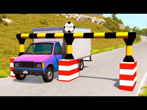 Cars vs Width Restriction But Reversed #1– BeamNG Drive