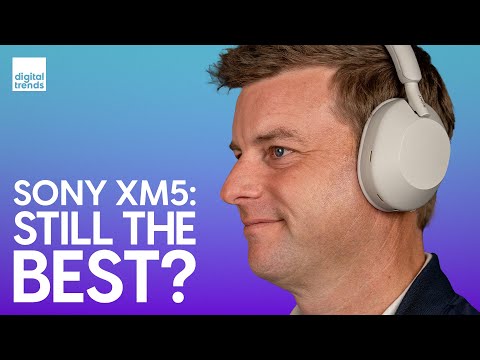 Sony WH-1000XM5 Premium Noise Canceling Headphones, Auto NC Optimizer, 30-Hour Battery, Alexa Voice Control, Black video review thumbnail