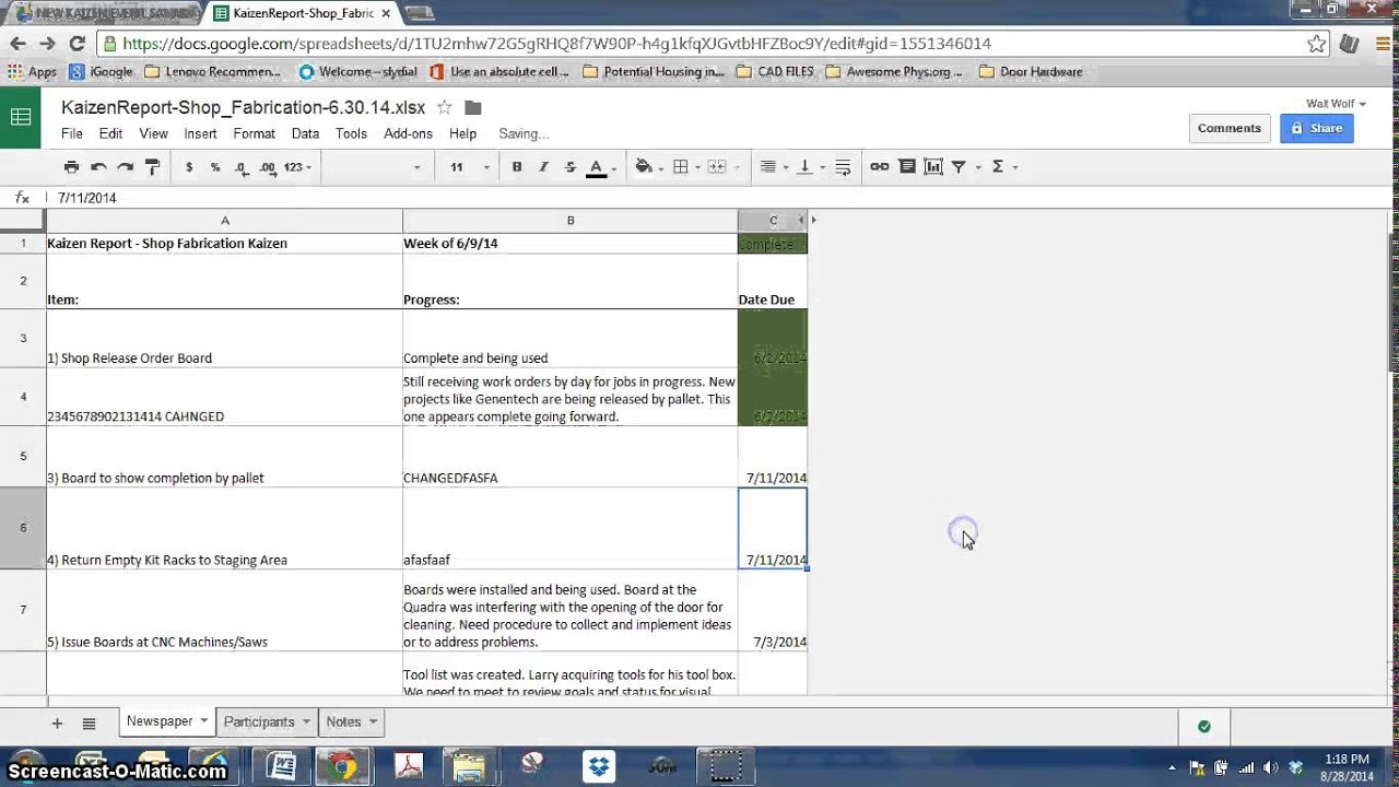 Finish Product and Why Google Docs for Updating Newspapers