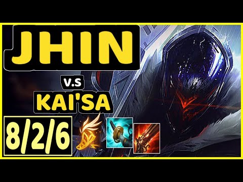 NIXERINO (JHIN) vs KAI'SA - 8/2/6 KDA BOTTOM ADC GAMEPLAY - EUW Ranked MASTER