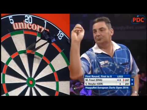 2016 European Darts Open Round 1 Frost vs Stoyke