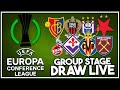 LIVE: Europa Conference League group stage draw | watch along & reaction!
