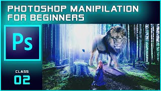 Adobe Photoshop Tutorial #2 Lion and Girl (Photo-Manipulation) Learn Creative Digital Art