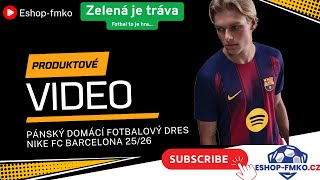 Pánský domácí fotbalový dres Nike FC Barcelona 25/26 modro-červený