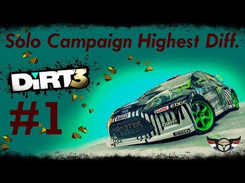 Let's play DiRT 3 - Solo campaign - highest difficulty - ep1