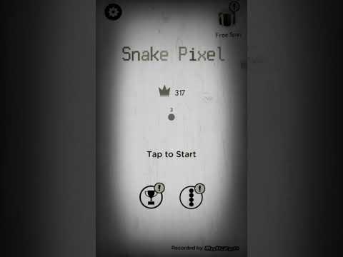 Playing snake pixel game it was amazing ☺😊😄