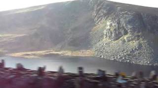 preview picture of video 'Driving past Lough Tay, County Wicklow, Ireland'