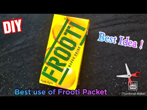 DIY from Frooti Packet | Reuse Frooti Packet |  Best Out of Waste | Frooti Packet Craft Idea