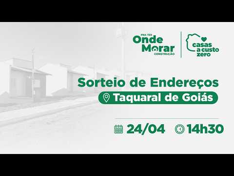 Sorteio de Endereços Taquaral de Goiás