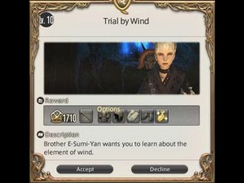 FFXIV- Trial By Wind, Lvl 10 Conjurer Class Quest