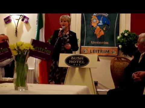 Eleanor Shanley sings for the Canadian Ambassador to Ireland HE Loyola Hearn.