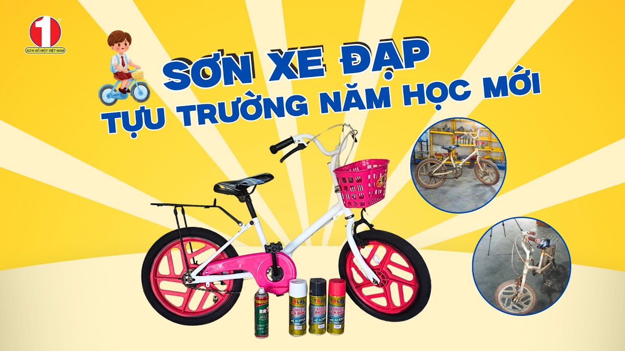 Sơn Xe Đạp Cũ Bằng Bộ Đôi Dung Dịch Bảo Vệ RR1 & Sơn Xịt Tolax | Sơn Số 1
