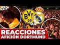 REACCIÓN AFICIONADOS DEL DORTMUND HUNDIDOS tras DERROTA vs REAL MADRID Final Champions League