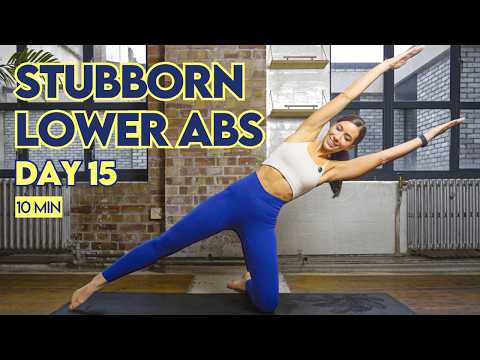 Day 15 | FREE Abs & Fat Burn Challenge | 10 Min Fierce Lower Abs with Lilly Sabri