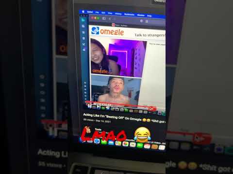 Omegle Prank‼️ “Pretending to beat off” 🍆💦😱