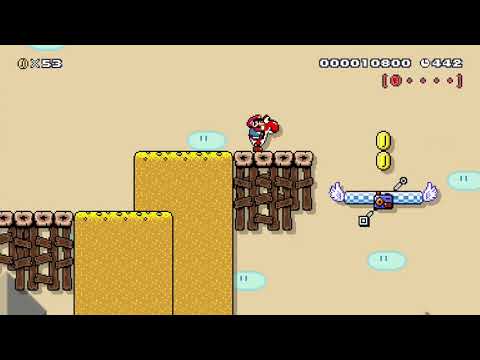 World 2-5 Desert Drawbridges by 3rd Bunny - Super Mario Maker 2 - No Commentary 1ca