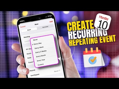 How to Create a Recurring/Repeating Calendar Event on iPhone | Make Reappearing Events on iPhone