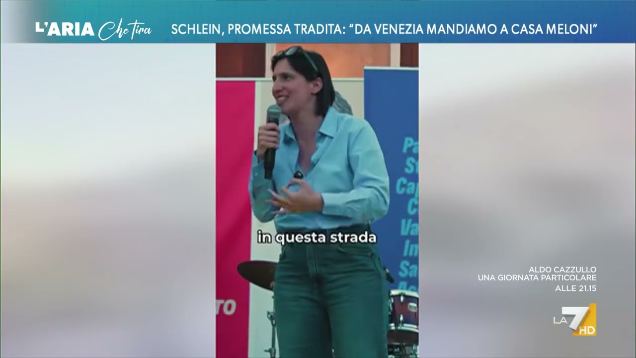 La promessa tradita di Elly Schlein: "Da Venezia mandiamo a casa Meloni"