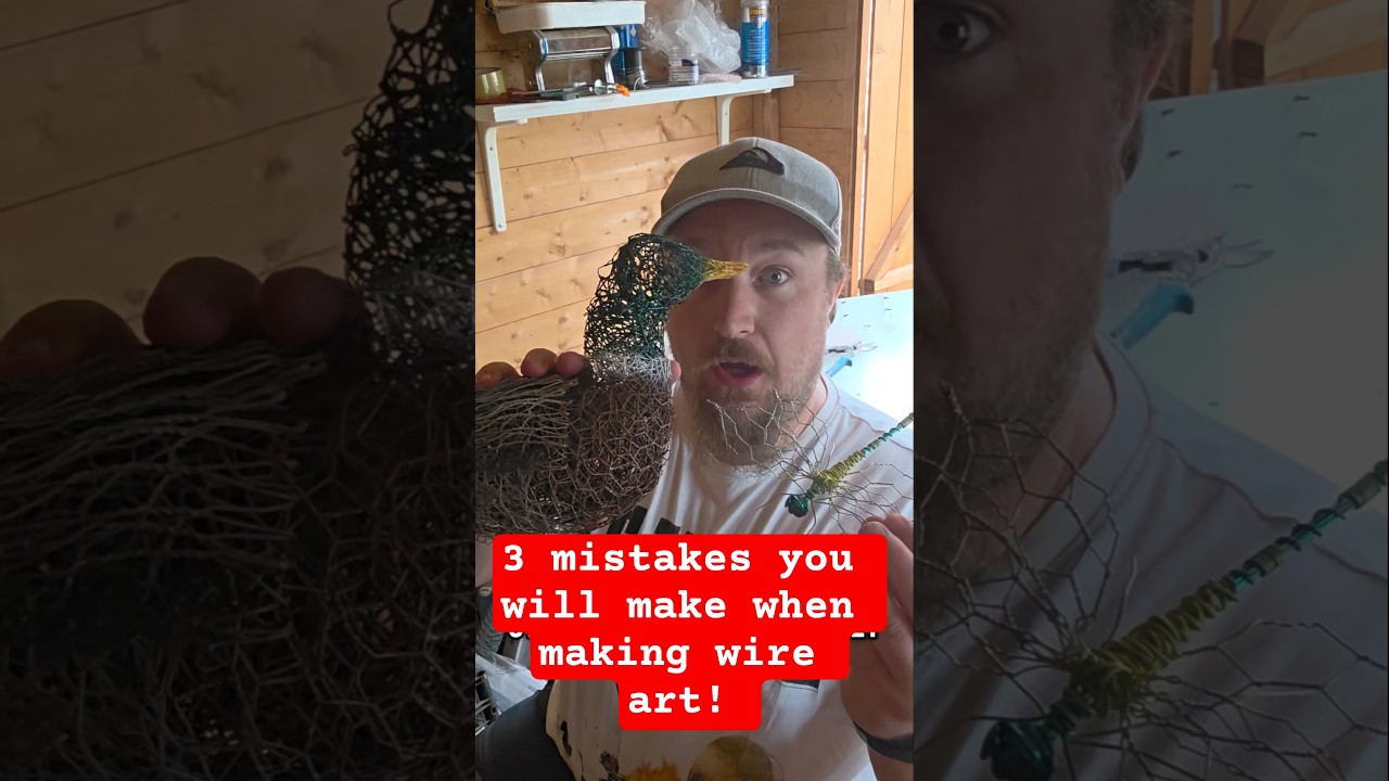 3 mistakes you will make when making wire art! #art #artist #wireart #diy #tutorial