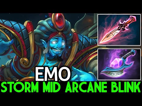 EMO [Storm Spirit] 100% Destroy Pub Game with Arcane Blink Dota 2