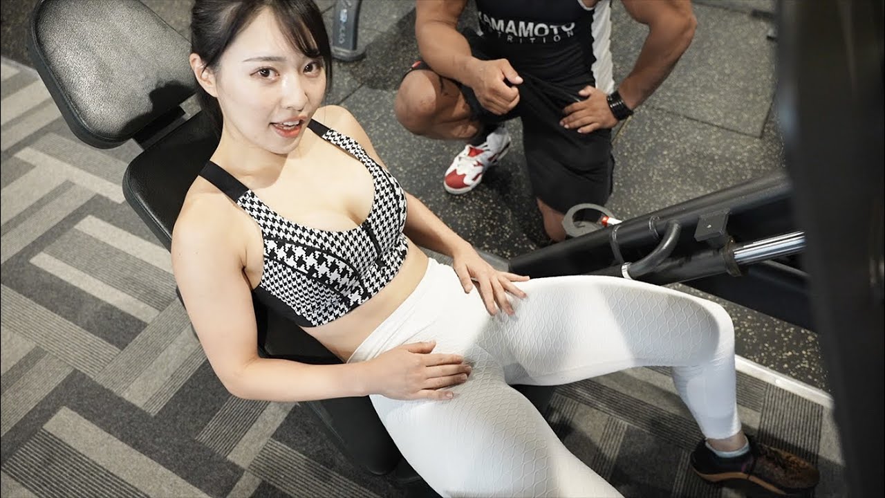 筋肉美女を脚トレで追い込んでみた