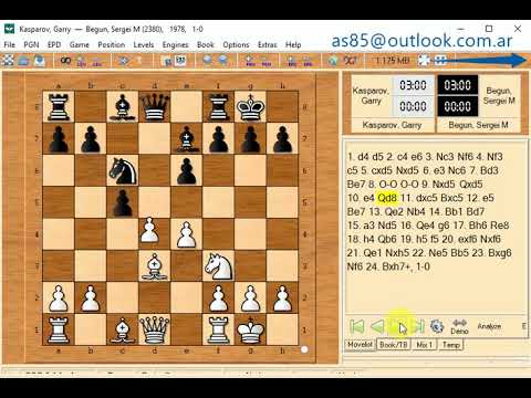 Garry kasparov and begun sergei m 1978  1 0   a1