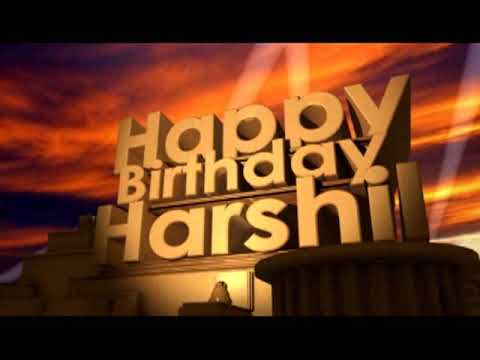 Happy Birthday Harshil