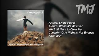 Letra Traducida One Night Is Not Enough de Snow Patrol