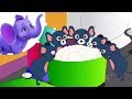 Five Hungry Mice Nursery Rhyme