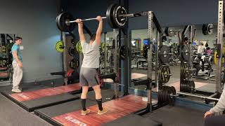 【筋トレ】クリーン&ジャーク100kg【イギリス在住日本人】Tom (51 y/o) Power Clean & Push Jerk (Stoßen | Epaulé Jeté) 100kg