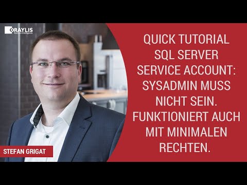 Quick Tutorial SQL Server Service Account ohne Sysadmin Teil 1