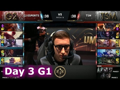 G2 eSports vs TSM | Day 3 LoL MSI 2017 Group Stage | G2 vs TSM - NA vs EU!
