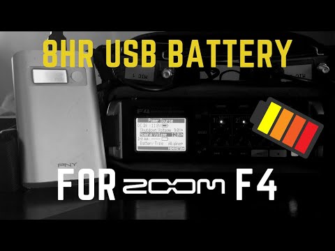 ZOOM F4/F8  Powered by USB Battery