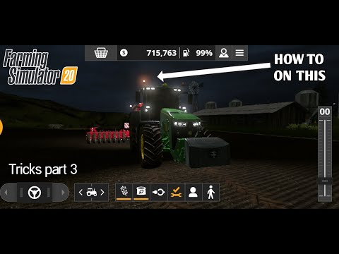 farming simulator 20 FS20 how to turn on beacon lights