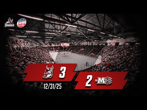 12/31/25 Highlights Maine Mariners 3 - Adirondack Thunder 3 (OT)