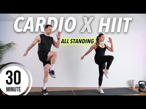 30 Min ALL STANDING CARDIO HIIT Workout at Home | Burn 500 CALORIES