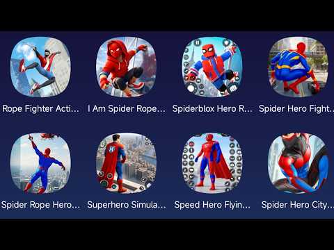 Rope Fighter Action,I am Spider Rope Hero,SPider Hero Fight,Superhero Simulator,Speed Hero Flying