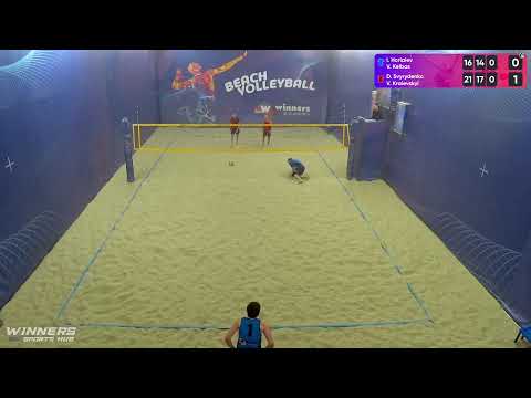 12:50 I. Horiaiev / V. Kelbas - D. Svyrydenko / V. Kraievskyi 31.03.2023 | Winners Beach Volleyball