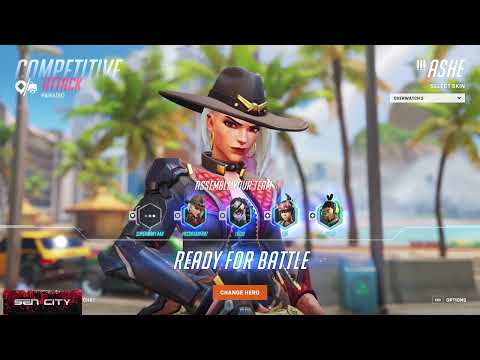 SUREFOUR ASHE GAMEPLAY ON PARAISO!  [ OVERWATCH 2 SEASON 2 TOP 500 ]