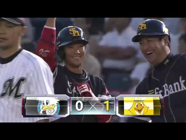 【6回表】その笑顔が見たかった!! ホークス・明石 先制タイムリーヒット!! 2016/8/13 M-H