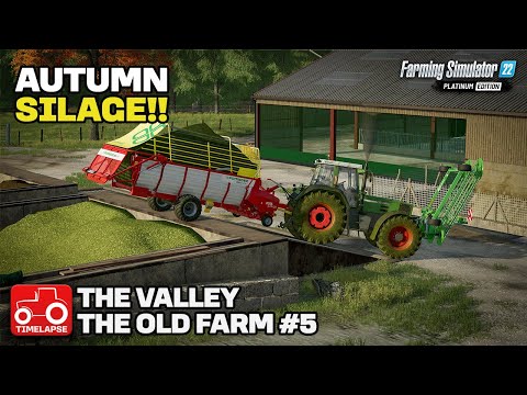 AUTUMN SILAGE & CORN HARVEST!! [The Valley The Old Farm] FS22 Timelapse # 5