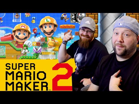My Brother Plays My Mario Maker 2 Level | Let's Play Video Games