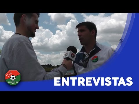 Entrevista con Amaro tras el CD Móstoles 2-1 RSD Alcalá (J38, G.VII, Tercera División)